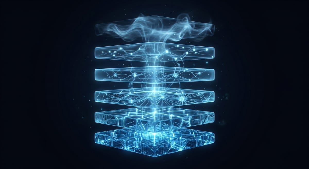Consciousness layers — from ephemeral vapor to crystalline permanence