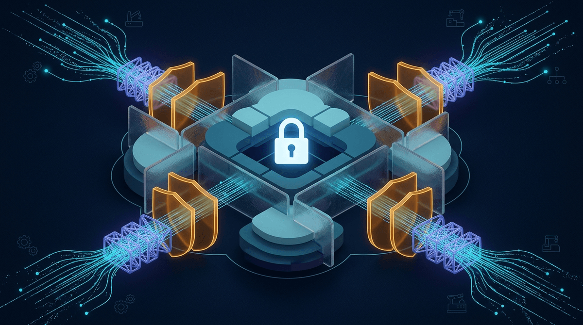 Multi-tenant cloud architecture with encrypted data silos and privacy shield barriers