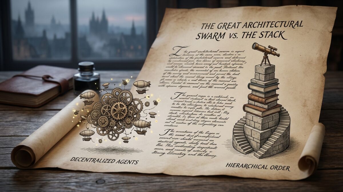 Architecture comparison: distributed swarm vs governed event-sourced stack